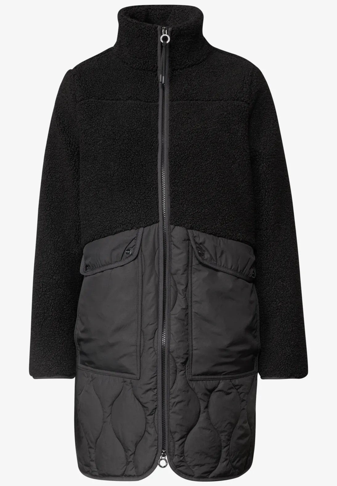 Mat Mix Teddy Coat - Black - Street One - 4