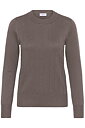 MilaSZ Thin Cabel LS Pullover Mink Melange