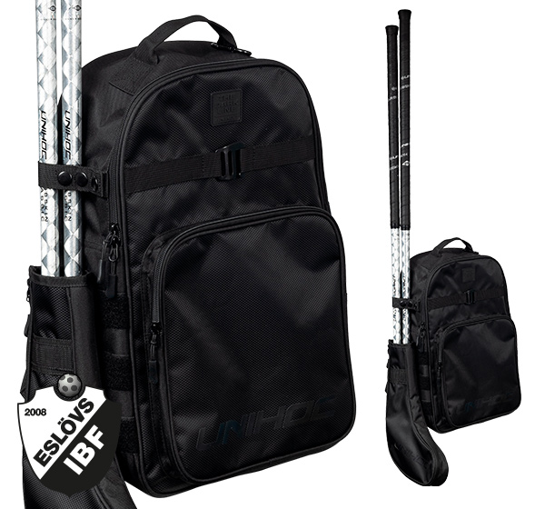 Eslövs IBF - UNIHOC Stick Backpack Dark Line (25L) black