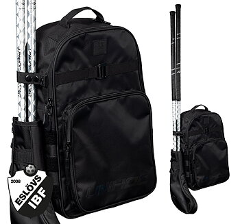 Eslövs IBF - UNIHOC Stick Backpack Dark Line (25L) black