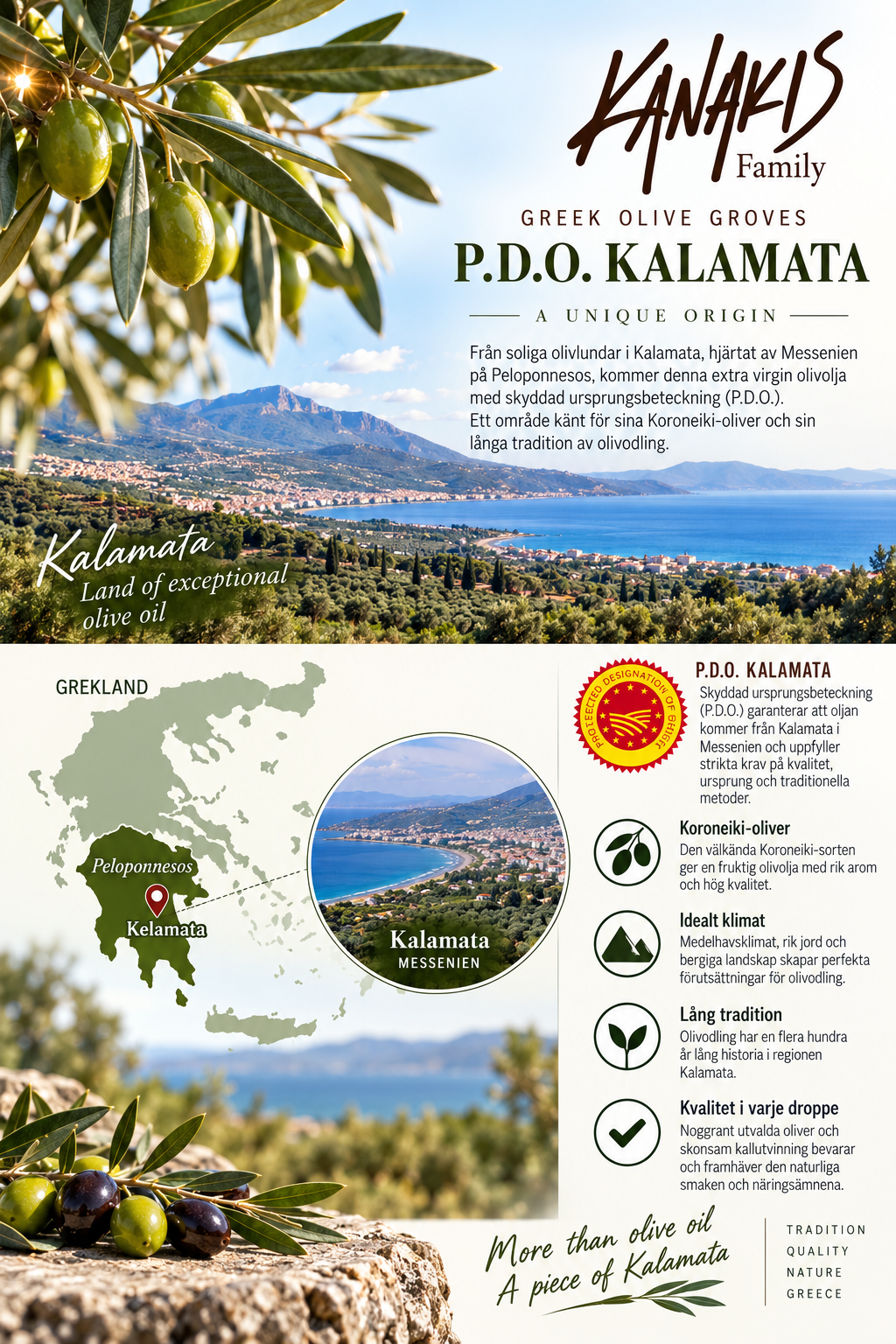 Kanakis P.D.O. Kalamata Extra Virgin Olivolja 5L - 2