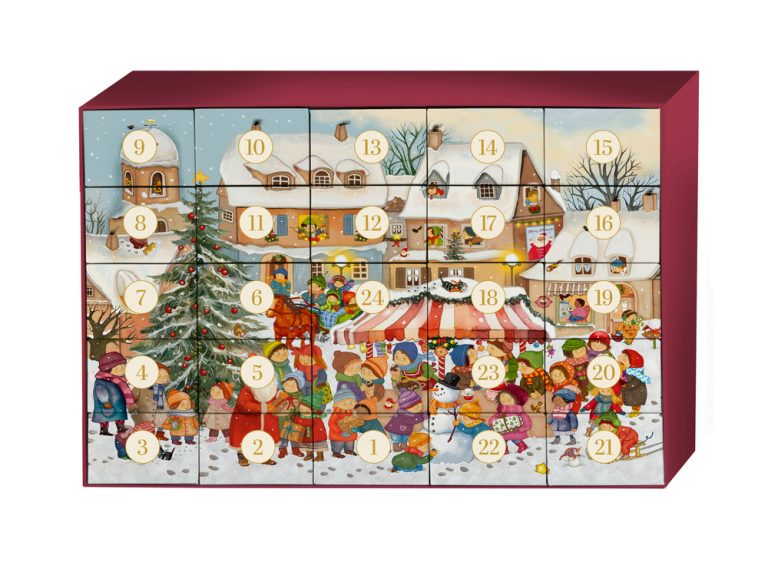 ADVENTSKALENDER PUSSEL - MOTIV JULMARKNAD - 4
