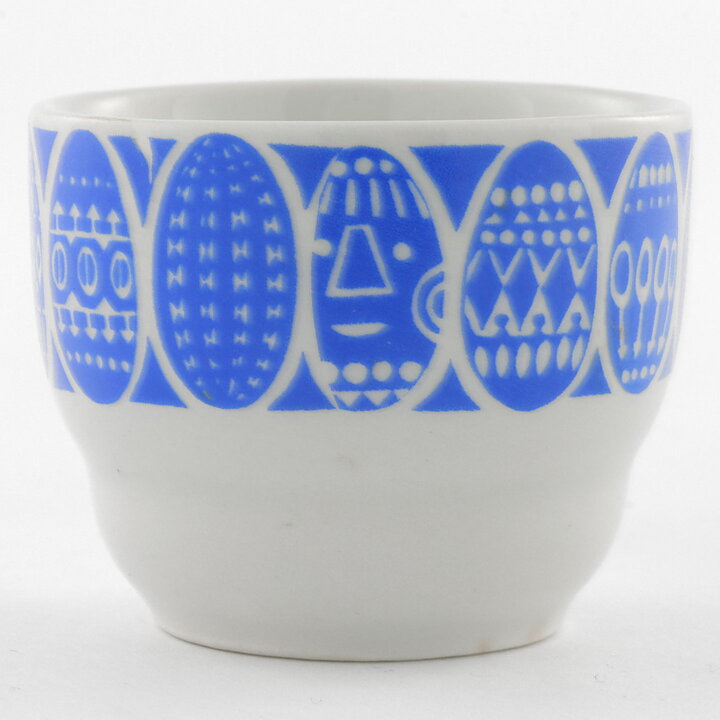  Raija Uosikkinen (Kauno 1962) Eggcup with Blue Decor 5 cm  [Sample Images]