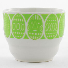  Raija Uosikkinen (Kauno 1962) Eggcup with Green Decor 5 cm  [Sample Images]