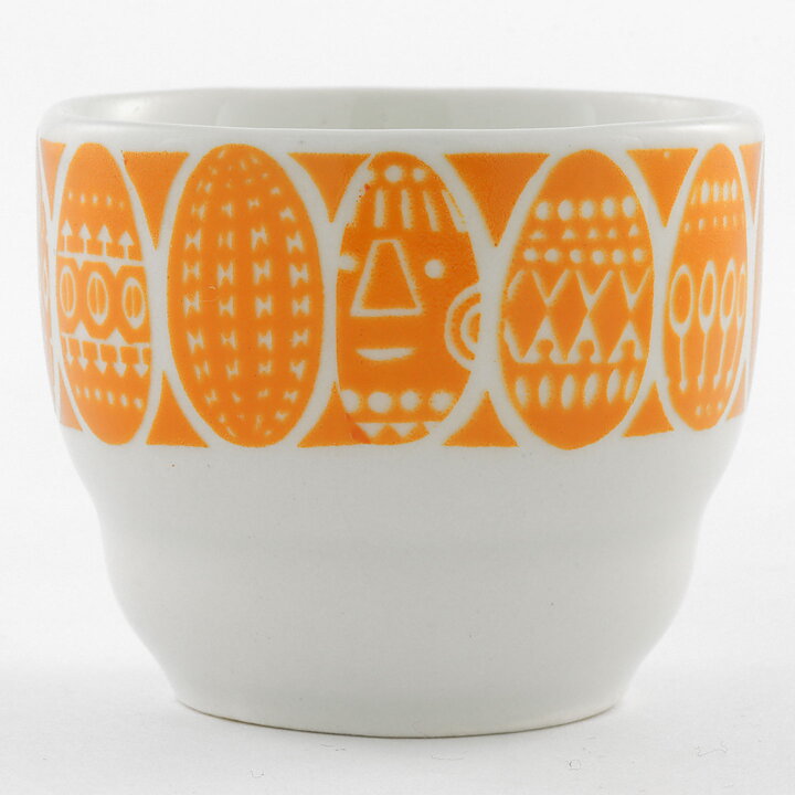 Raija Uosikkinen (Kauno 1962) Eggcup with Yellow Decor 5 cm  [Sample Images]