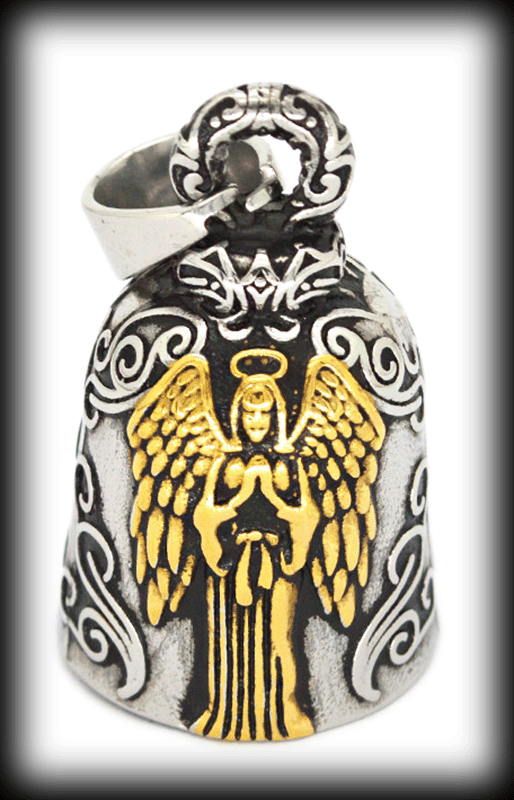 Ängel - Angel bell / Guardian bell smycke i guldpläterat rostfritt stål.