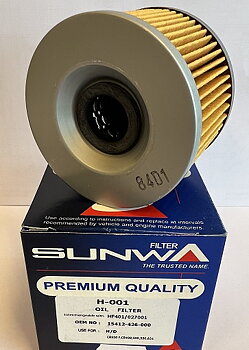 4 st H-001/HF401 Oljefilter Honda-Kawasaki-Yamaha- UTAN PACKNINGAR 