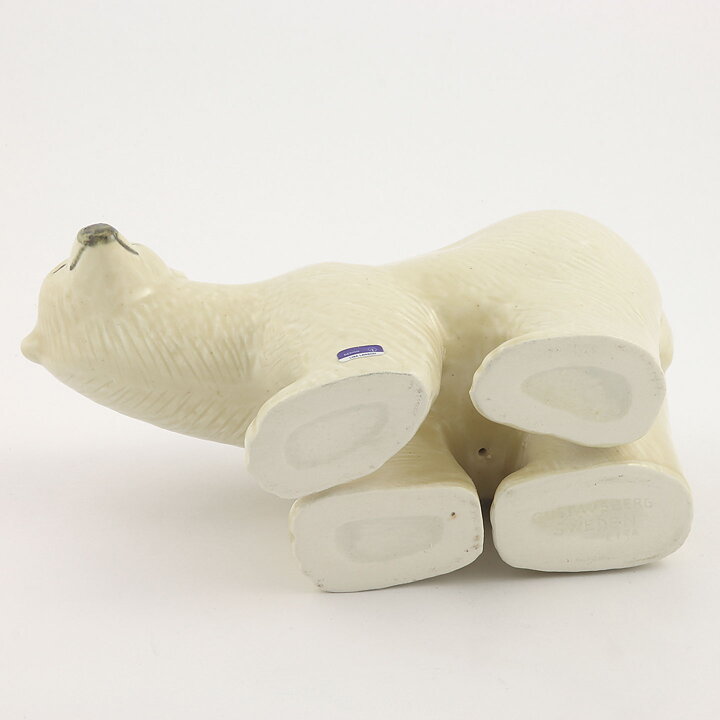 Lisa Larson (Skansen 1976) Playful Polar Bear 22/15 cm (2)