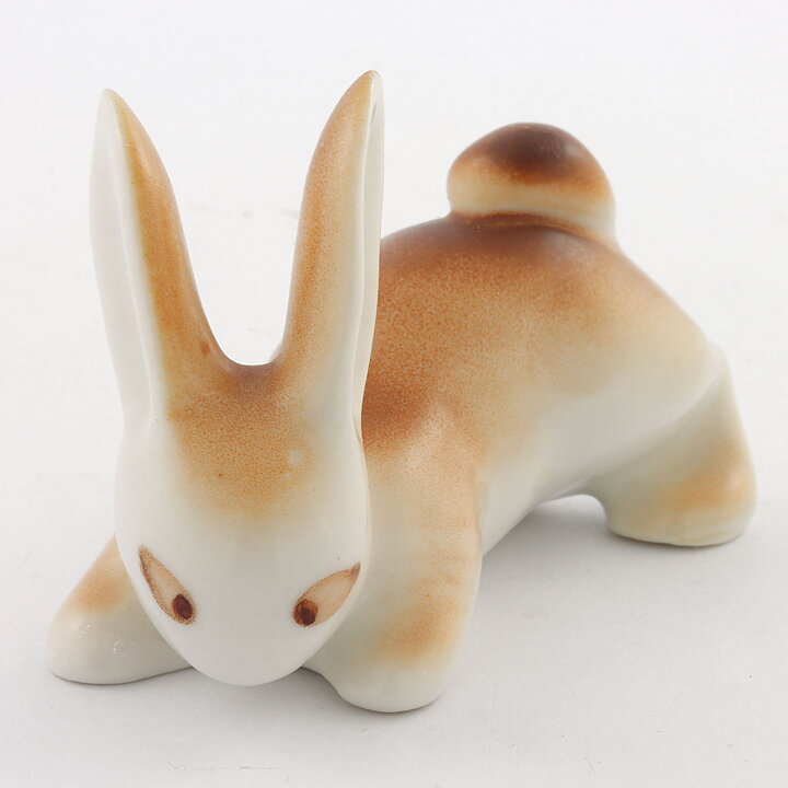 Raili Eerola (Arabia 1960s) Heartwarming Hare 9 cm (2)