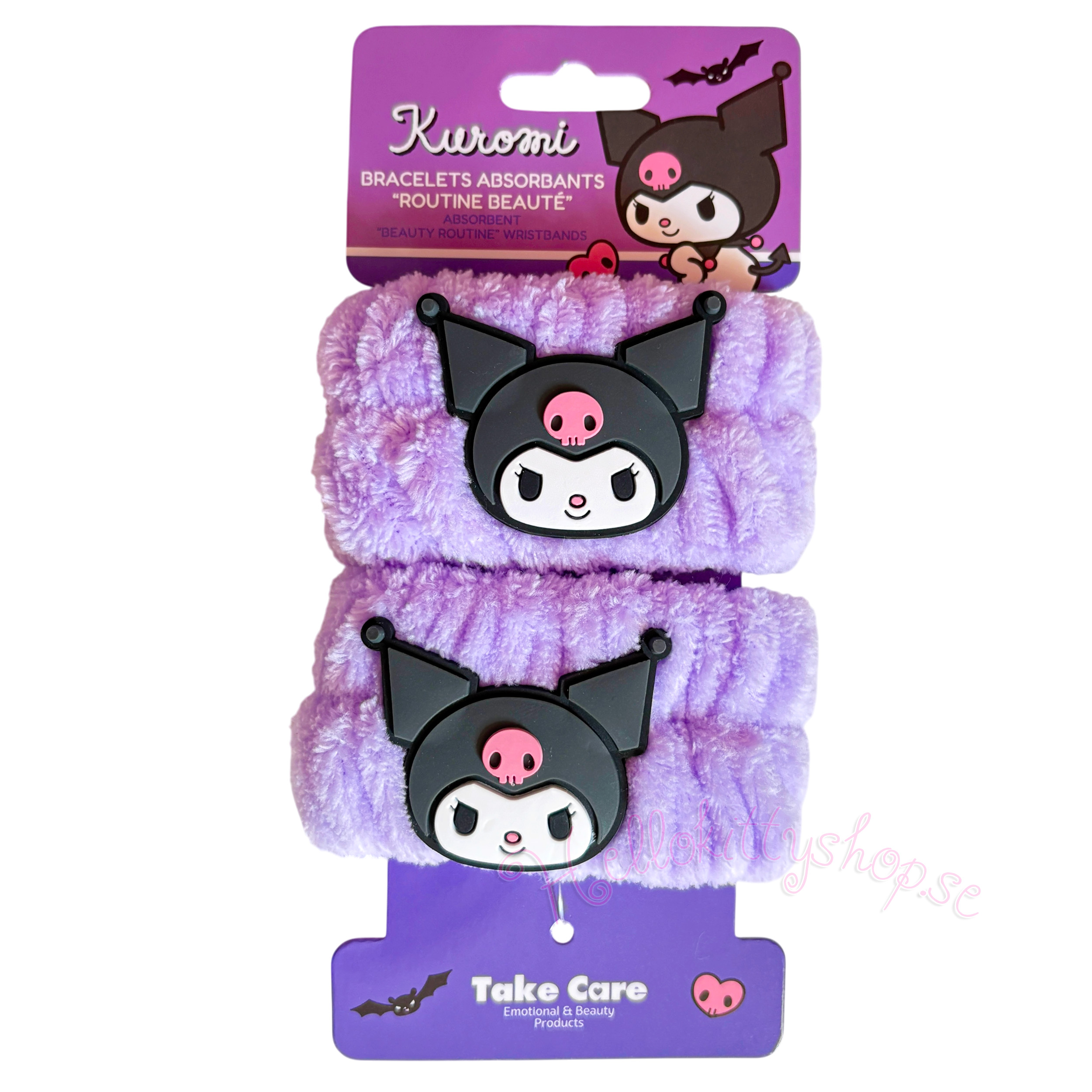 Kuromi Skincare Absorberande Armband i Lila - 2 st - 4