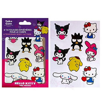 Hello Kitty and Friends Temporära Tatueringar – 8 Designer