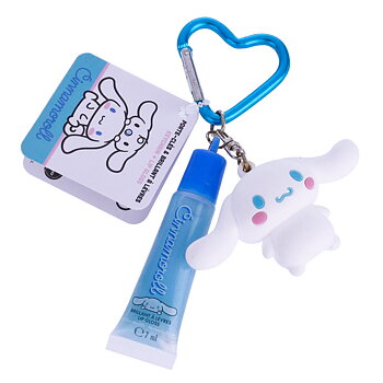 Cinnamoroll Läppglans med 3D-Nyckelring - Blåbärssmak 7 ml 