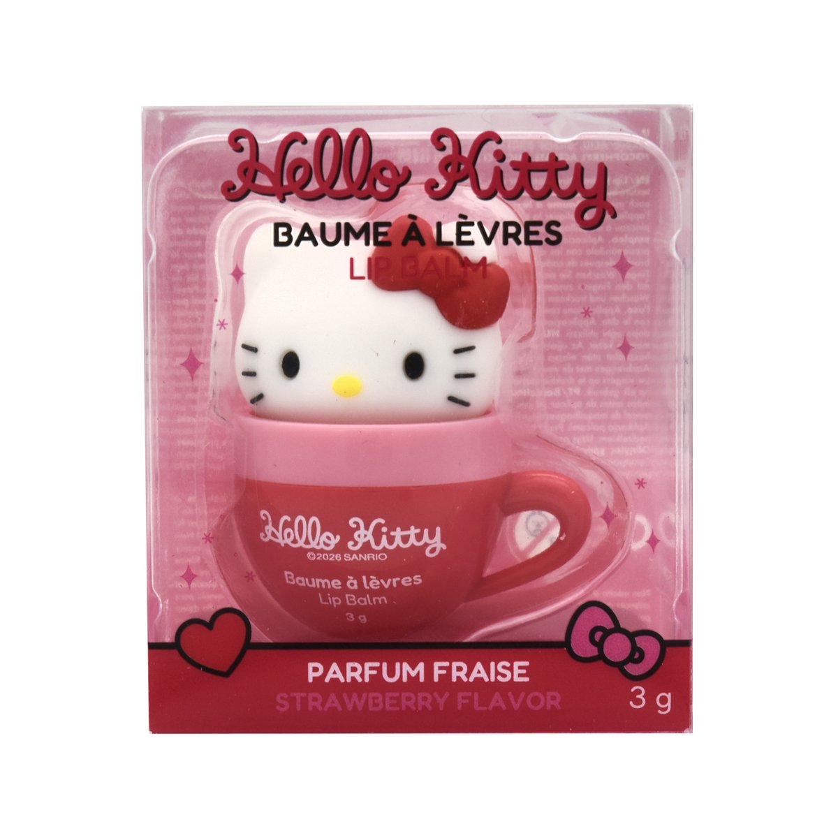 Hello Kitty Läppbalsam i Presentförpackning - Jordgubbssmak 3 g - 4