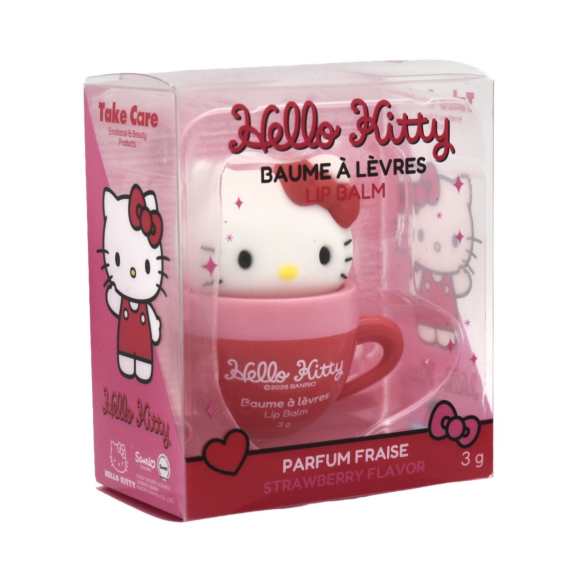 Hello Kitty Läppbalsam i Presentförpackning - Jordgubbssmak 3 g - 6