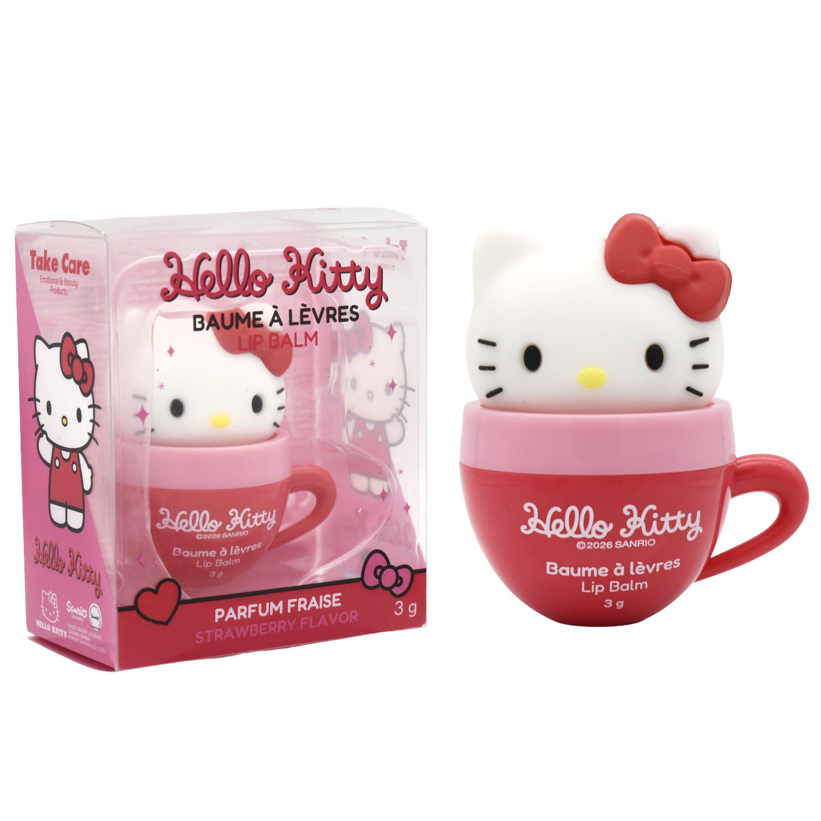 Hello Kitty Läppbalsam i Presentförpackning - Jordgubbssmak 3 g