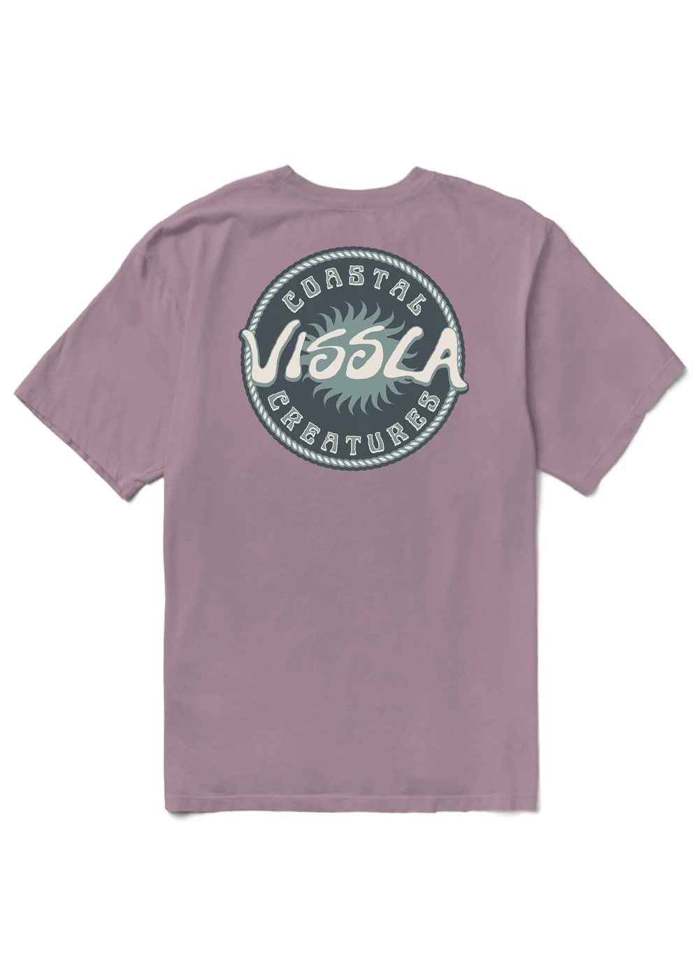 Vissla t-shirt Costal Creatures organic plum - 2