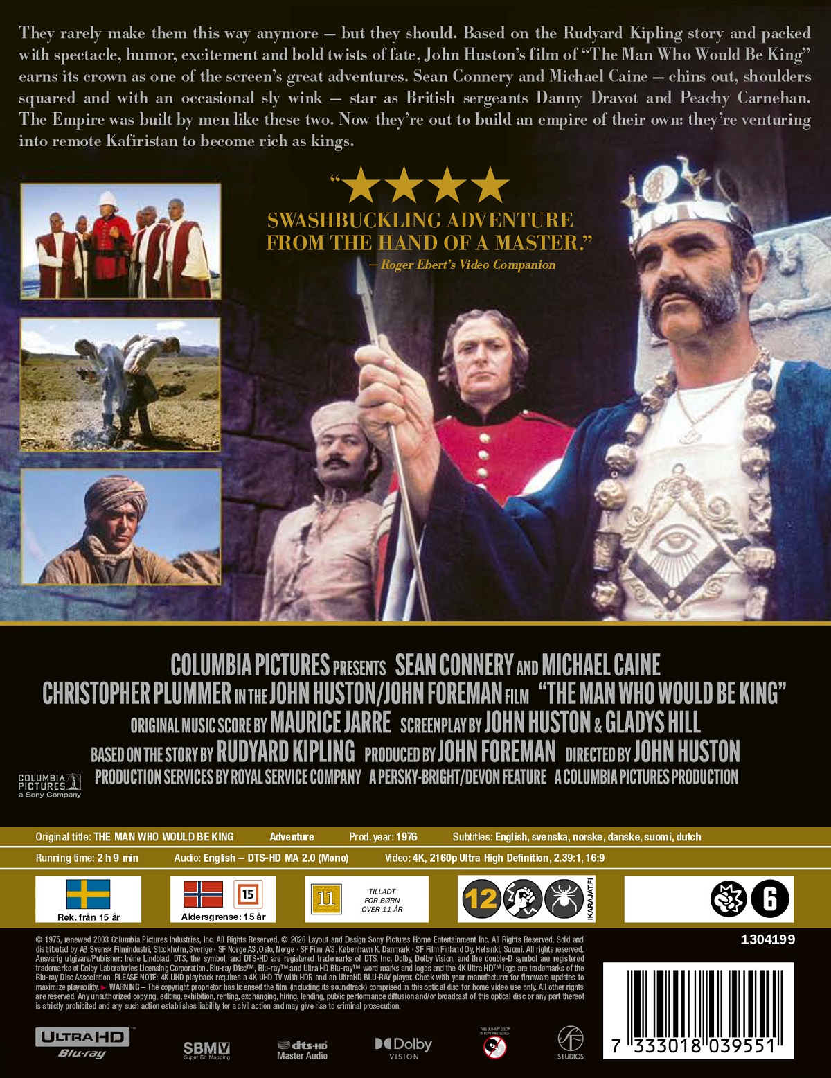 The Man Who Would Be King (Limited Edition Steelbook) (4K Ultra HD) - 2