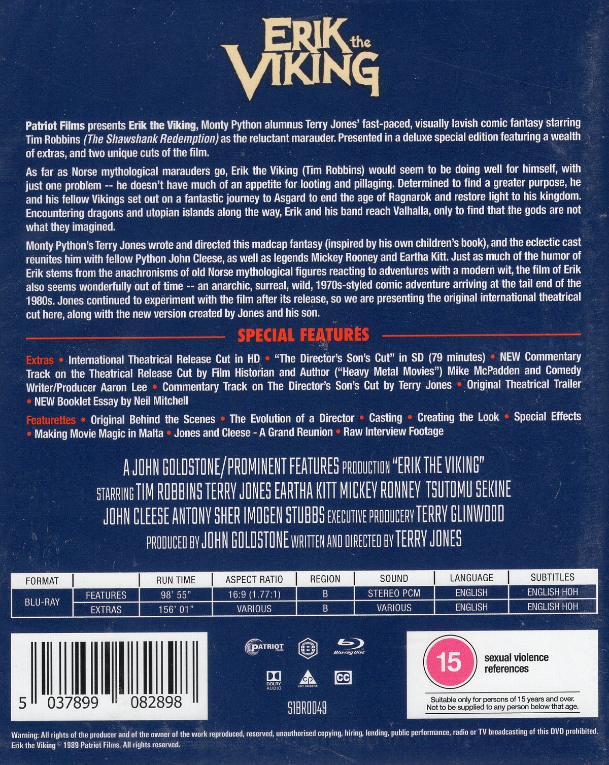 Erik the Viking (ej svensk text) (Blu-ray) - 2