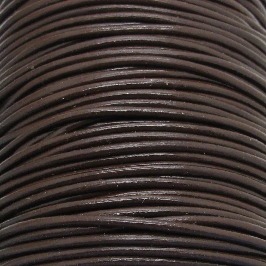 Läderrem 1.5mm Brun - metervara
