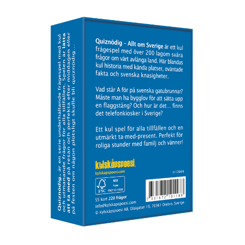 QuizNödig – Allt om Sverige - 3