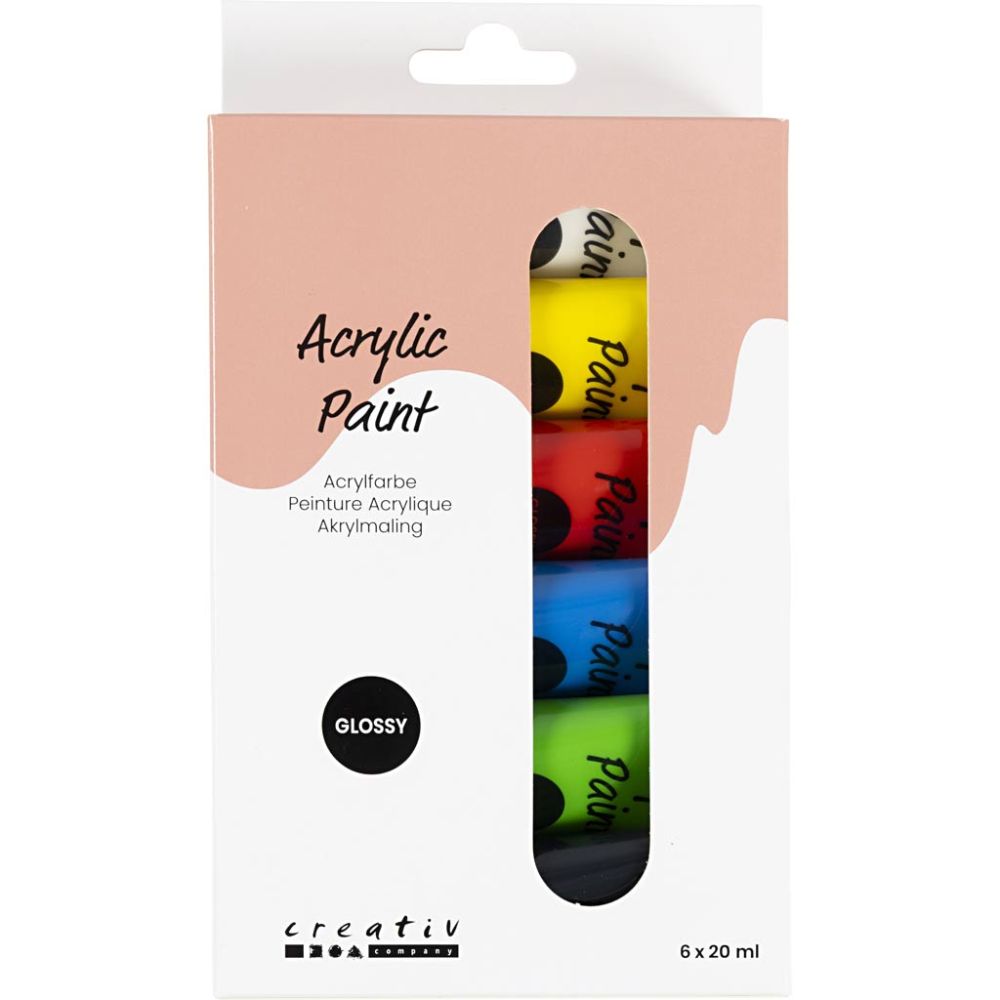 Akrylfärg  Blank 6x20 ml - 2