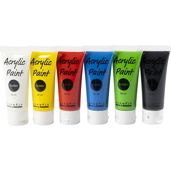Akrylfärg  Blank 6x20 ml