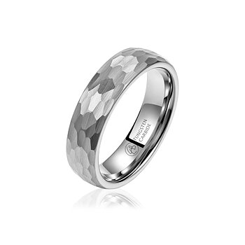 Alliance Hammered – Tungsten Ring in Scandinavian Design 6–8 mm