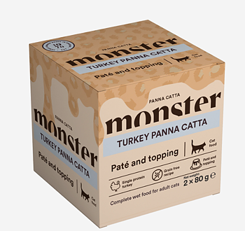 Monster Cat Panna Catta Kalkon, 2-pack