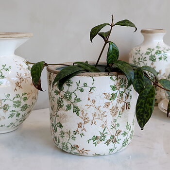 KRUKA - VIT/BEIGE/GRÖN
