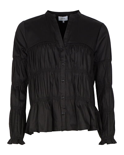 Skjorta Isla Solid med smal smock svart