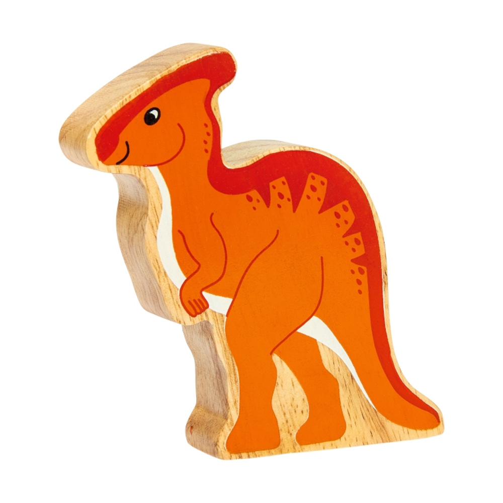 Trädjur Dinosaur  Parasaurolophus FSC trä från Lanka Kade – Pedagogiska träleksaker | KoKoBello