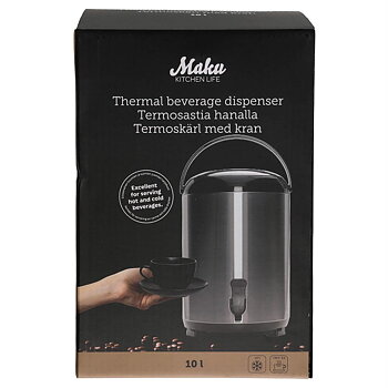 Termos MAKU kran varmt/kallt 10L rostfri