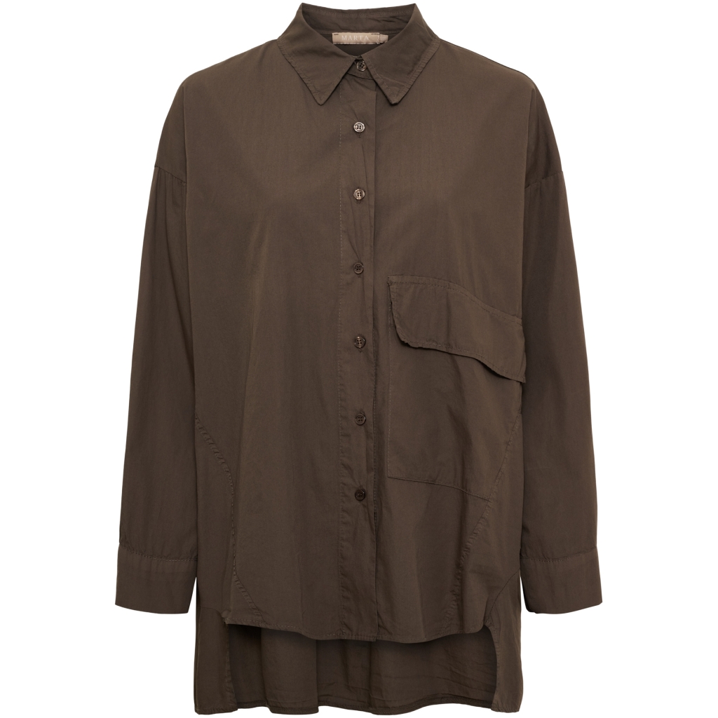Lissa oversized shirt - brown