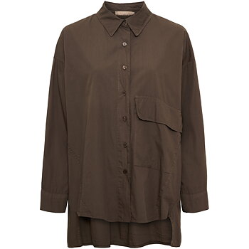 Lissa oversized shirt - brown