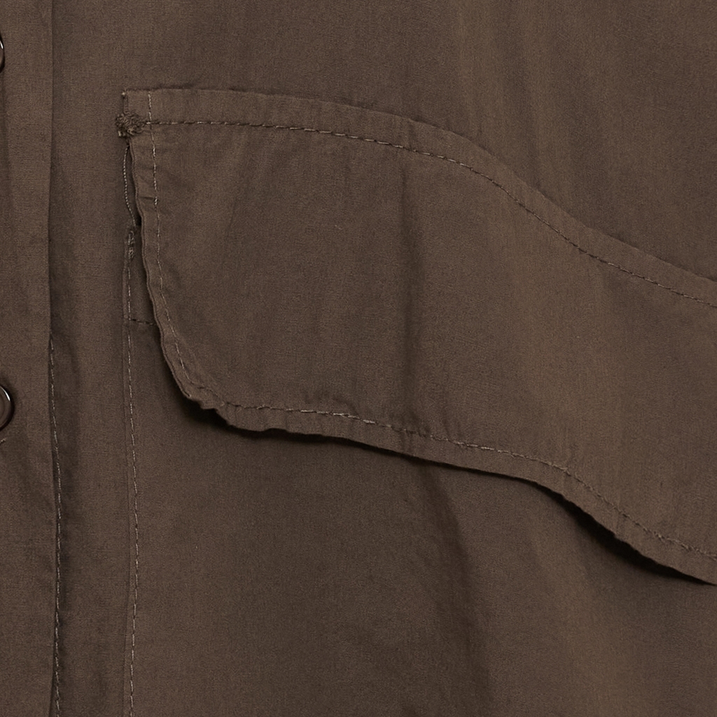 Lissa oversized shirt - brown - 3