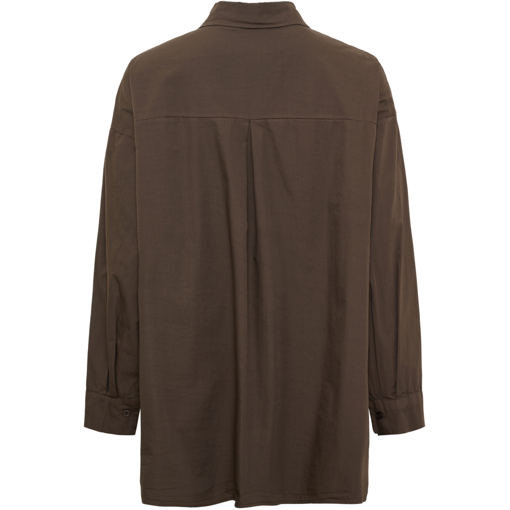 Lissa oversized shirt - brown - 2