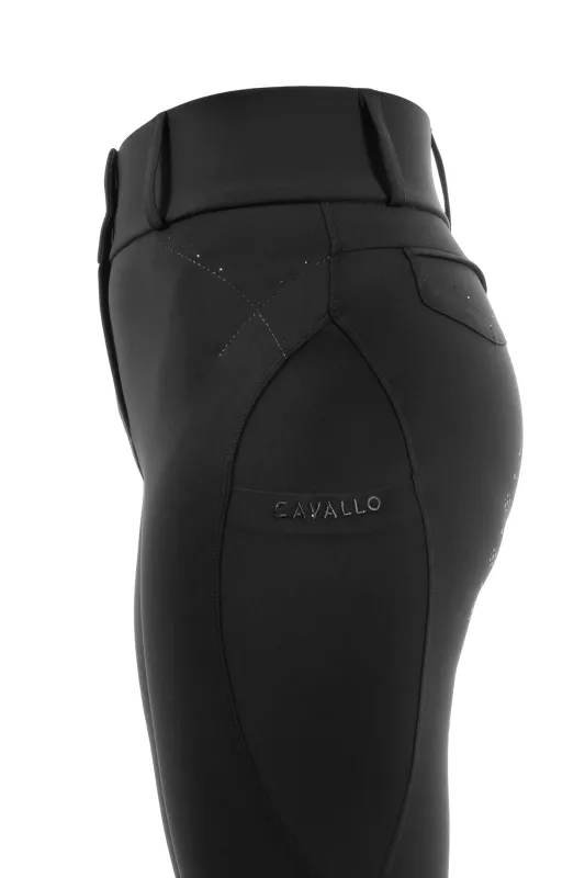 Ridbyxa Cavallo CAVALCANDERA svart detalj