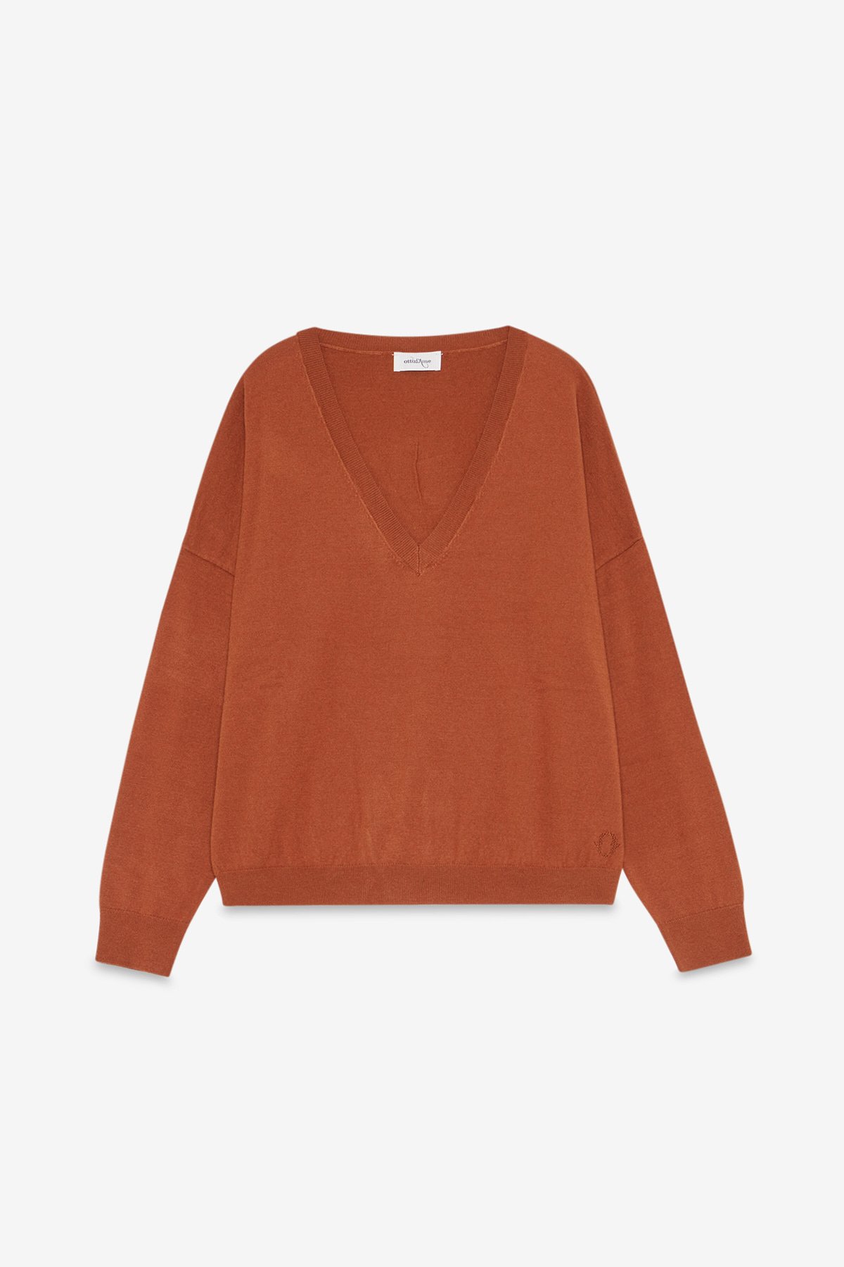 OttodÁme - Oversized V-Neck Sweater - 5