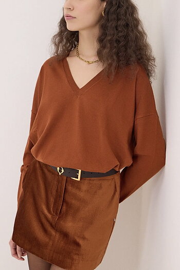 OttodÁme - Oversized V-Neck Sweater