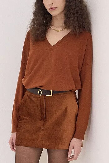OttodÁme - Oversized V-Neck Sweater