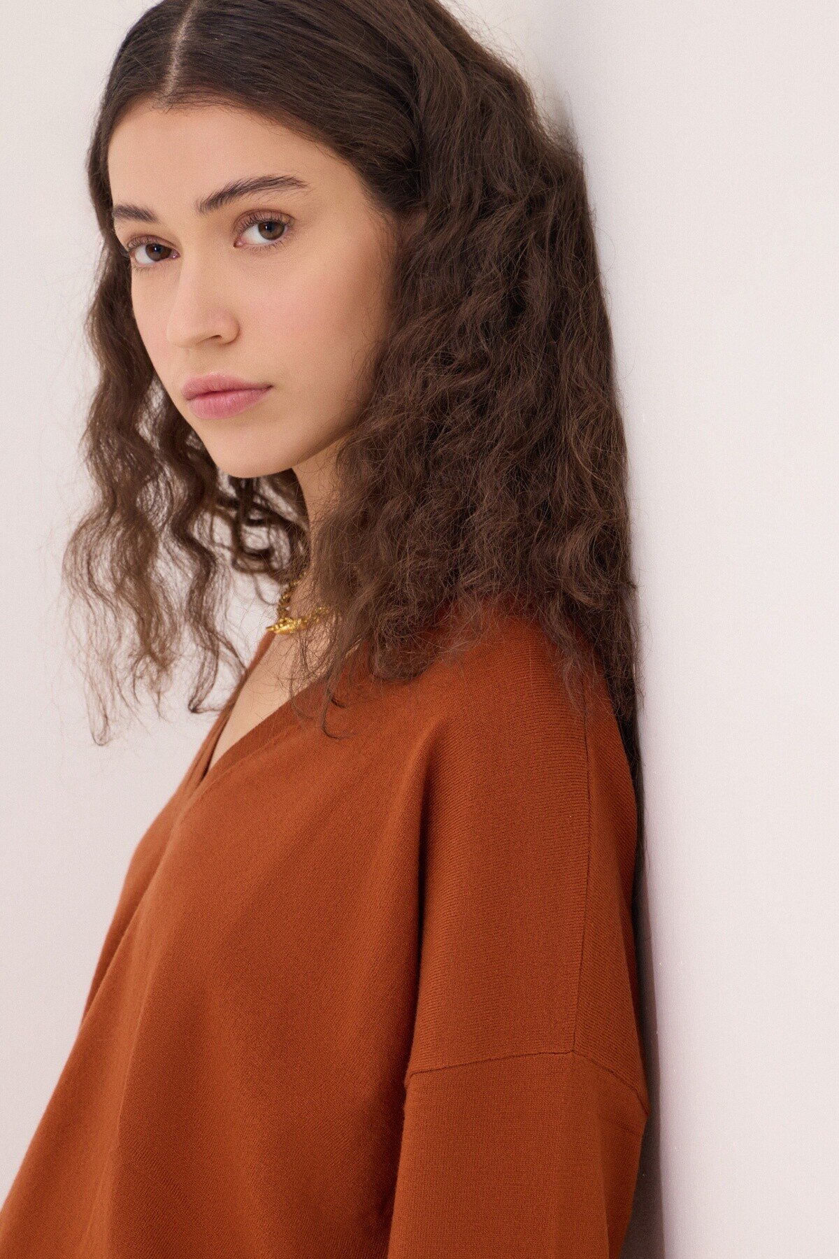 OttodÁme - Oversized V-Neck Sweater - 4