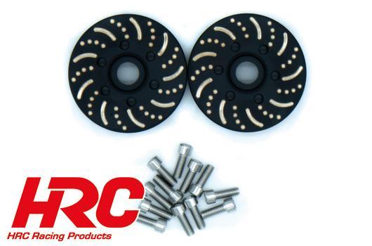 HRC HRC65161Z Wheels Part - 1/10 Crawler - Brass Hub Counterweight 6 holes 6mm Brake - for HRC65161 (2)