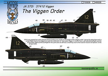 JA 37412 'Viggen-Order' 1/48
