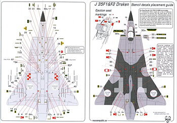 J 35F1 Draken 35475 'Petter Red' 1/72