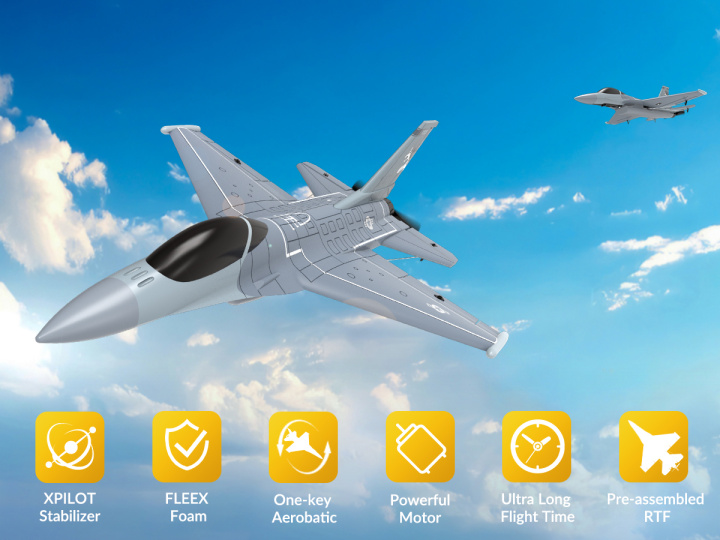 F16 Fighting Falcon Gyro 4-kanals 270 mm RTF - 3