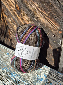 Eventyrligt garn 7619 Mokka striper 100gr Dale garn