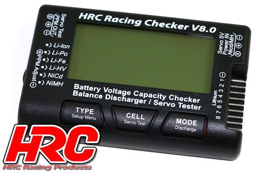HRC HRC9372C Battery & Servo Analyzer - 1-8S - Checker & Balancer with percentage display (LiPo)
