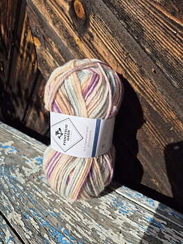 Äventyrligt garn 7612 Rosa striper 100gr Dale garn