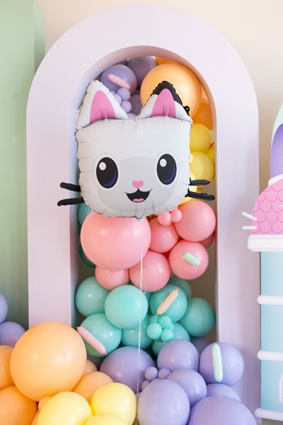 Gabby's Dollhouse katt folieballong till barnkalas