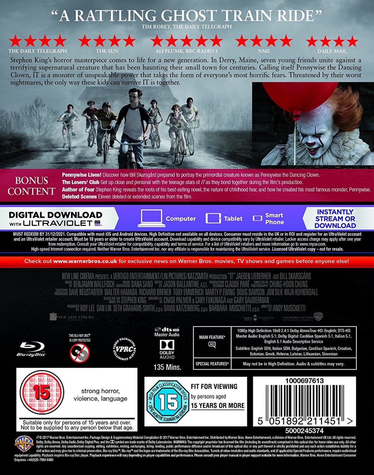 IT (2017) (ej svensk text) (Blu-ray) - 2